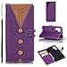 Produktbild Huawei P30 Pro Hülle, Leder Tasche Handyhülle Flip Wallet Schutzhülle für Huawei P30 Pro mit Ständer und Kartenfächer/Magnetverschluss (Lila)