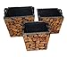 Produktbild Essential Décor Fußballhose Entrada Collection 3-teiliges Set Pflanzkasten, Holz, 33 x 38,1 x 38,1 cm