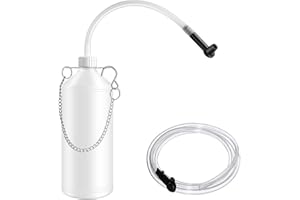 TTIAYAO 1L Bremsenentlüftungsgerät Mit 60CM Und 30CM Schlauch Bremsflüssigkeitsbehälter Für Bremsflüssigkeit Wechseln, Inkl Universal Adapter, KFZ Werkzeug Für Bremsen Entlüftungsgerät