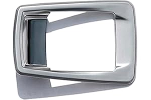 YUZHONGTIAN für 2er Active Tourer F45, Gran Tourer F46 2015-2019 Silber Matt Interieur Mittelkonsole Feststellbremse Dekor ABS Kunststoff 1 Stück