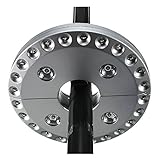 Discoball® Parasol Light Super bright 24 + 4 LED Garden Lamp Patio Umbrella Light for Outdoor Activities or Camping Tents Battery Operated (Silver) (Kitchen &amp; Home)