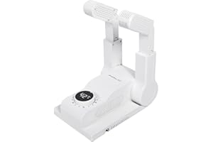 FORLIM Boot Dryer for Work Boots, Shoe Dryer with Heat Blower, Glove Dryer & Boot Warmer - 180°Adjustable Dry Rack - Telescopic Bendable Dry Ports - Intelligent Timer(White)