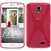 Produktbild PhoneNatic Case für LG F70 Hülle Silikon pink X-Style + 2 Schutzfolien