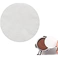 CAPFEI Espresso Filter Paper 53.3mm for Portafilter 54mm, 100pcs Unbleached Round Coffee Paper Filters Puck Screen Portafilter Paper
