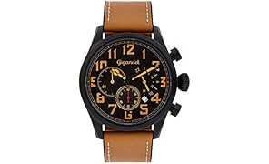 Gigandet G4-005 Montre pour Homme avec Bracelet en Cuir Marron