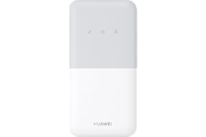 ‎HUAWEI HUAWEI 4G Mobile WiFi 5, E5586, Mobiler WLAN-Router der Kat. 4, Mobiler Hotspot mit SIM-Karte, LTE 200 Mbit/s Download / 105 Mbit/s Upload, Akkulaufzeit von 6 Stunden