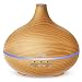 Produktbild AMIR Aroma Diffuser, 150ml Holzmaserung luftbefeuchter, Ultraschall Essential Oil Diffuser, Abschaltautomatik Cool Mist Luftbefeuchter mit 4 Zeitmodi & 7 Farben für Haus Yoga Büro Spa Babyzimmer