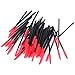 Approx. 50Pcs Disposable Eyelash Brush Mascara Wands Applicator Black and Red