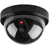 TİNEKE Deterrent Dome Fake Security Camera with Led Light