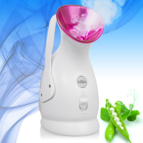 KINGA Nano Ionic Facial Steamer Hot Mist Moisturizing Cleaning Pores clear blackheads Acne Interior Humidifier Personal Sauna SPA System Skin Care Facial Atomizer Facial Hydration System Nano Sprayer