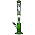 Pipa Bho RORA 11inch Tall Glass Bong Straight Handmade Simple Filter Pipas De Fumar Cristal