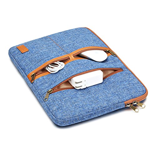 DOMISO 14 Zoll Einfachen Stil Laptoptaschen Business Laptop Notebook Hülle Sleeve Laptoptasche Sleeve Hülle Schutztasche , Blau - 4