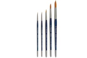 RAPHAEL ESPACE BEAUX ARTS Pinceau Raphael Série 8204 Kaerell, 2/0, 0, 2, 6, 12 .Set 5 pcs (Raphael France)