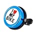 Produktbild Fahrradklingel I Love my Bike aus Aluminium & Kunststoff in blau