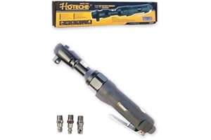 TANIASHOP Chiave a Cricchetto ad Aria Compressa Attacco da 1/2" Avvitatore a Cricchetto Coppia Massima 88 N.m Cricchetto Pneumatico Reversibile Include 3 Innesti