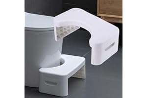 COLDCHILL 7 -Zoll -Toilettenhocker für Erwachsene und Kinder, abnehmbar und stapelbar, Badezimmer -Töpfchenstuhl, für eine gesündere Toilettenhaltung