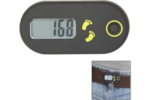 XLKJ Schrittzähler Clip, Pedometer Tragbar mit Clip und Umhängeband, Mini 3D Schrittzähler Ohne App und Handy für Gehen Laufen Sport (Schwarz)