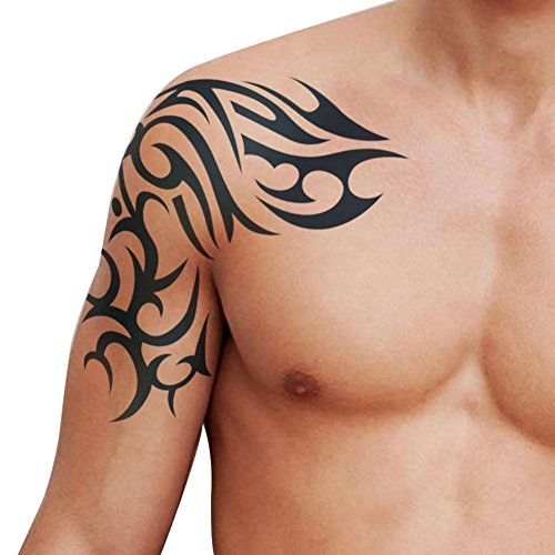 Tattoo Aufkleber – Temporäre Tattoos Non Toxic/Unterer Rückenbereich/Waterproof – Totem Serie/Andere – für Kind/Damen/Herren/Erwachsener/Teen – Schwarz Temporäre Tattoos ,Haut Tattoos, Tattoo - 3