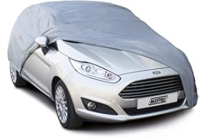Maypole Breathable Full Cover for Medium Cars Water Resistant, Grey