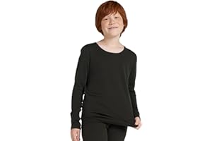 LAPASA Boy's Girl's 100% Merino Wool Base Layer Top or Bottom Kid's Long Sleeves T-Shirt, Full Length Pants Children Thermal Underwear, K13 K14