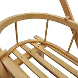 Winterexpress Holzschlitten mit Rückenlehne + Zugleine + SCHIEBESTANGE – Lehne -Kinderschlitten – Schlitten aus Holz Kinderschlitten NEU - 7