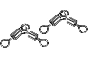 PATIKIL 3 vías de giro, línea cruzada de pesca de cobre, aparejos de giro en T