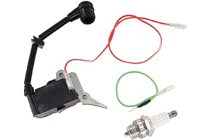 MCHNIC Bobine d'allumage Bougie d'allumage pour tronçonneuse 2500 25cc pour Berlan Fuxtec Gardech Plantiflex Roxon Scion Silex Timberpro Timbertech Varan Viron AL-KO 2625TSB 2625T Hyundai HEL25