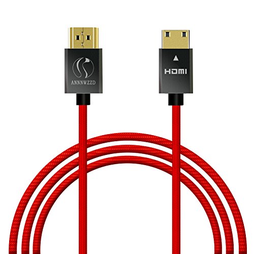 LinkinPerk 5m Mini HDMI Kabel / kompatibel mit HDMI 2.0a/b, 2.0, 1.4a (Ultra HD, 4K, 3D, Full HD, 1080p, HDR, ARC, Highspeed mit Ethernet) - 2