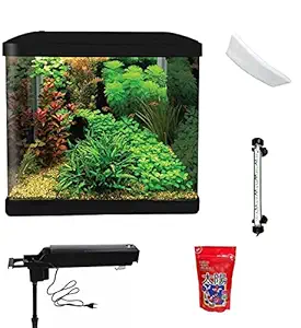 Metreno Fish Tank Aquarium 32 Litre (Fish Tank Size: 39x24x37cm Color May Vary)