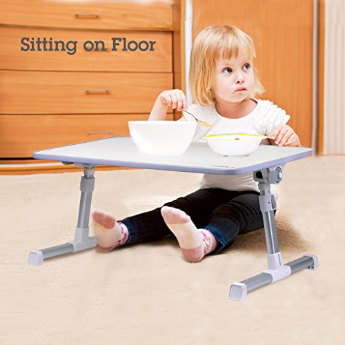 [2 Jahre Garantie] Avantree Bett Tablett Laptop Betttisch, Tragbarer Laptoptisch Laptopständer, Klappbarer Sofa Frühstücks Tisch, Verstellbarer Notebooktisch Bücherständer – Minitable - 6