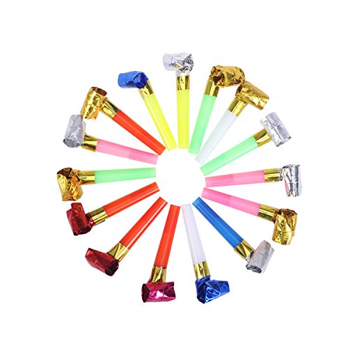 OULII 120PCS Neuheit Kunststoff Pfeife Party Krachmachern - 2