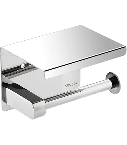 VIPP Toilettenpapierhalter – Edelstahl Silber, 16,8x8,4 Cm, Mit Gummiertem Abrollfeld