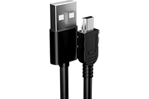 pluX Mini USB Cable USB 2.0 Type A to Mini B Fast Charging Data Charging Cord Compatible with Blue Yeti Microphone Hero HD, Cell Phones, MP3 Players, Dash Cams, Digital Cameras, Dash Cams (1M)