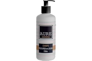 Aure Shampoo per Cani - Shampoo per Animali Domestici con Pelo Lungo - Districa e Fornisce Morbidezza - Rafforza e Fornisce Brillantezza - Facile e Semplice da Applicare - 1 L