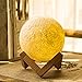 Price comparison product image Moonlight Lamp 3D LED Night light Lunar USB Lamp Recharges Night Light Modern Floor Lamp Dimmable Tactile Control Brightness Two Tones USB Charging White/Warm Light luna moon lamp