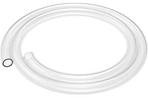Labasics Tubi in Silicone, Tubo in Silicone Puro per Uso Alimentare, Adalta Temperatura Tubo Gomma Naturale 12 mm OD 8 mm ID Altamente Elastico e Resistente, 1 Metro
