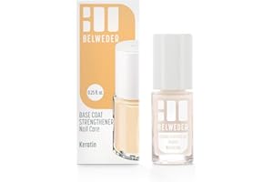 BELWEDER - Smalto Unghie con Cheratina 1 x 7,5 ml - Smalto Rinforzante Unghie Fragili, Morbidi, Diradati e Fragili - Smalto Trasparente Unghie - Smalto Indurente Rinforzante Unghie - Smalti per Unghie