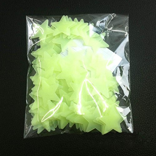 DIY Selbstklebende Leuchtsterne Sterne Sternenhimmel 100 Leuchtsterne Wandtattoo Wanddeko Sternenhimmel Wandsticker Kinderzimmer selbstklebend für Groß und Klein – machen Sie Ihr Zimmer zum Himmelstraum von - 3