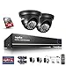 Produktbild SANNCE Videoüberwachung Überwachungsset 4CH 960H DVR Recorder mit 2 x 700TVL Dome Überwachungskameras für innen und außen mit 1TB Festplatte