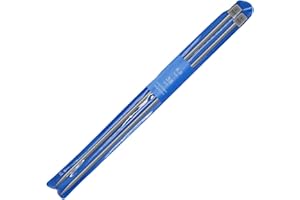 SAGASAVE 2Pcs/Set 35cm Long Single Pointed Knitting Needle Aluminium Classic Knitting Pins Sweater Needles for Handmade Weave DIY Tools (6mm)