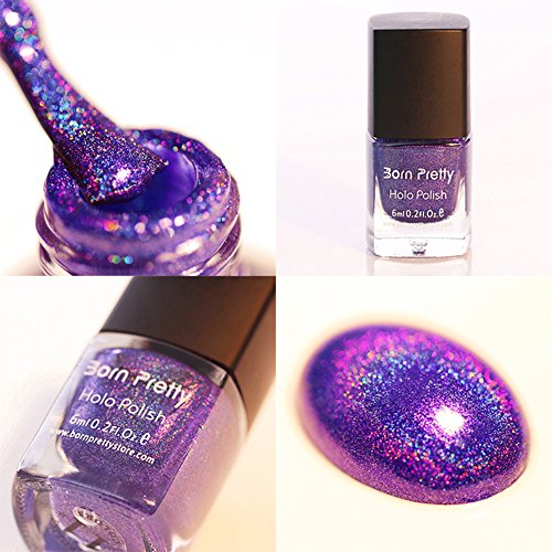 Born Pretty Holografische Holo Glitzer Nagellack Hologramm Effekt