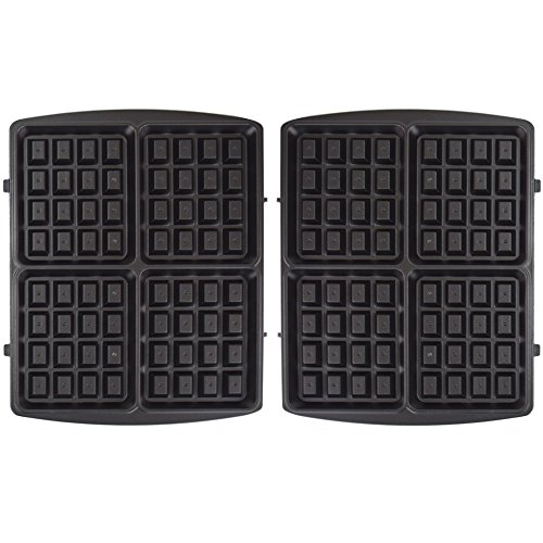 1 Satz Waffelplatten passend für Syntrox Chef Maker ZN-2000W und Efbe Schott Zaubernuss ZN 800 XXL - 2