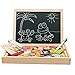 Keetek Drawing Board Baby Kids Wood Magnetic Oppssed Child Educational Toys Animal Spells Happily(Farm Life)