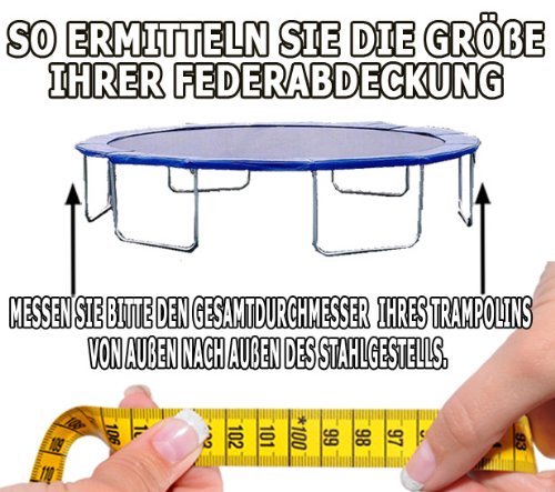 Trampolin Master Feder- und Randabdeckung für Trampoline aus PVC, 300 bis 305cm - 4