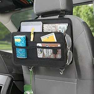 Plantex Car Seat Back Multi Pocket Organizer with Hooks Universal Backseat Travel Bag