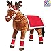 Produktbild Pferde Weihnachts Set 9-teilig, Pferdedecke, Mütze, Gamaschen: Decke für Reitpferd Plüsch Pferd Kinder Spielzeug