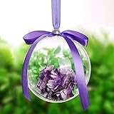 calistous 5pcs clara rellenables Candy caja de bolas decorativas de Navidad bola de árbol de Navidad decoración …