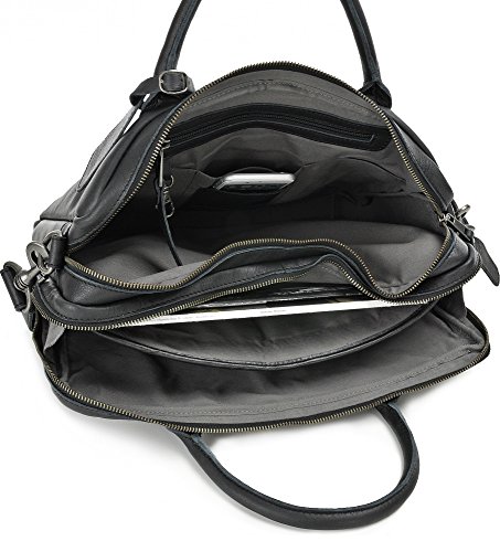 REBELS   LEGENDS  Leder Unisex Aktentaschen  Umh  ngetaschen  Henkeltaschen  38 5 x 28 x 9 5 cm  B x H x T   Farbe Schwarz