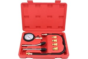 SUPERCRAZY Alltooetools Petrol Engine Compression Tester Fuel Pressure Gauge Kit
