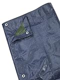 Lona cobertor toldo 70g/m² azul/verde ojales metálicos